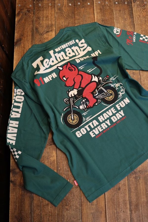 エフ商会 TEDMAN テッドマン TDLS-365 TED'S MOTORCYCLE ゴリラ 長袖