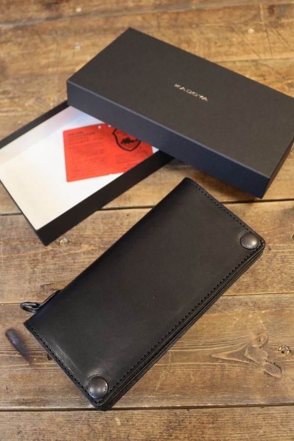 KADOYA カドヤ 長財布 ロングウォレット コンチョ レザー ストラップ KADOYA カドヤ SADDLE LONG WALLET サドルロングウォレット 長財布