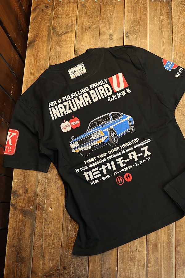 エフ商会 カミナリ KMT-251 INAZUMA BIRD 日産 ブルーバードU Tシャツ