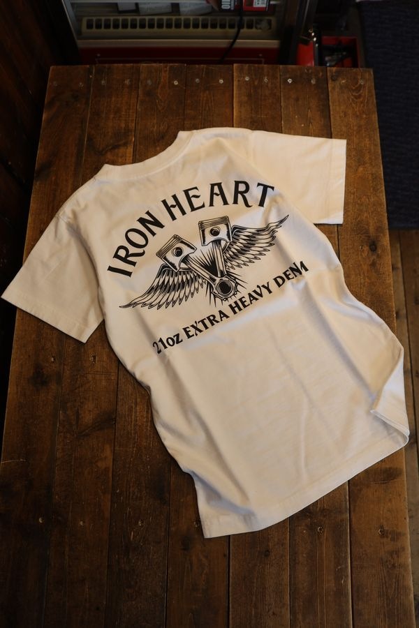 IRON HEART 日本製 21 バックプリント Tシャツ L アイアンハート アイアンハート ヘビーozボディ プリントTシャツ 日本製 - メルカリ