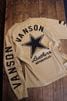 VANSON バンソン　NVLT-2508 天竺ロンTee　ワンスター刺繍長袖Tシャツ　サンドベージュ