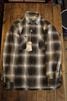 HOUSTON / �ҥ塼���ȥ� 41252VW VINTAGE OMBRE CHECK VIYELLA SHIRT �ӥ�ơ�������֥졼�����å��ӥ��饷��� �֥�å�