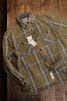 HOUSTON / ヒューストン 41252VW VINTAGE OMBRE CHECK VIYELLA SHIRT ビンテージオンブレーチェックビエラシャツ ブラウン