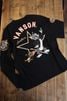 VANSON×Tom and Jerry　トムとジェリー　TJV-2532　ワンスター天竺長袖Tee　ブラック