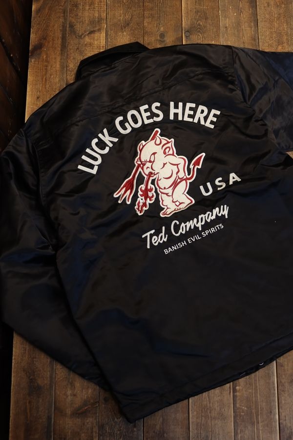 エフ商会 TEDCOMPANY テッドマン TCNJ-070 コーチジャケット ブラック