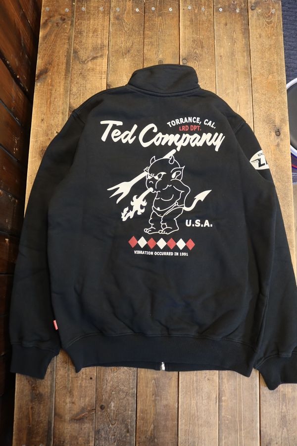 エフ商会 TEDMAN(テッドマン) TDSZ-153 ZIP UPスウェット ブラック