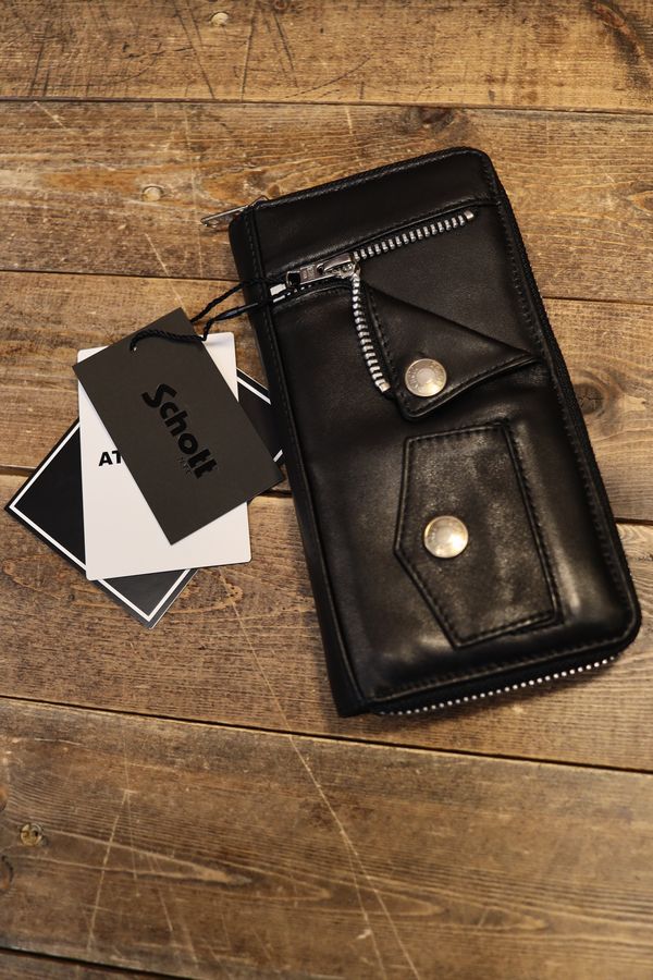 Schott(ショット) 7824970056 LEATHER RIDERS ZIP WALLET/レザー