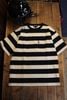 SCHOTT(����åȡ� WIDE BORDER POCKET T-SHIRT/�磻�ɥܡ������ݥ��å�T����ġ��֥�å�