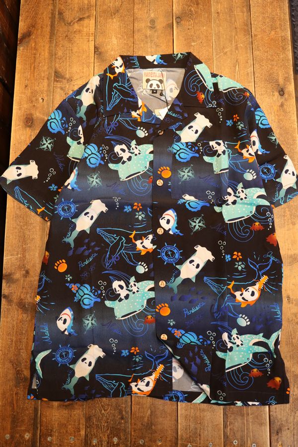 PANDIESTA JAPAN パンディエスタ 526227 シャークパンダアロハシャツ