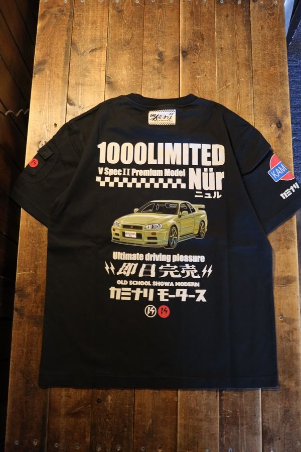 エフ商会 カミナリ KMT-274 ニュルブルクリンクTシャツ 日産 R34 GTR