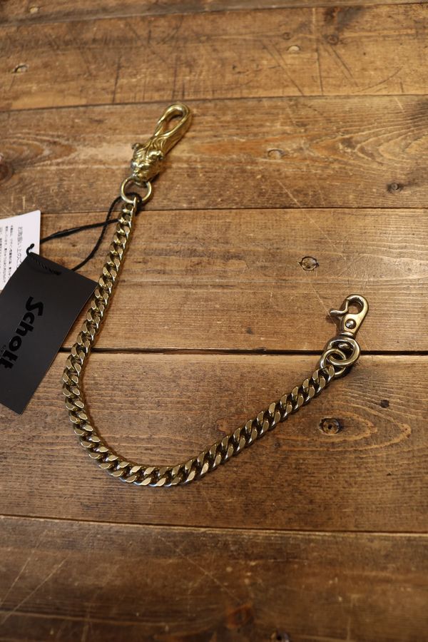 Schott トラッカーウォレット　チェーン付き Schott(ショット) 7826970048 BULLDOG WALLET CHAIN/ブルドッグ