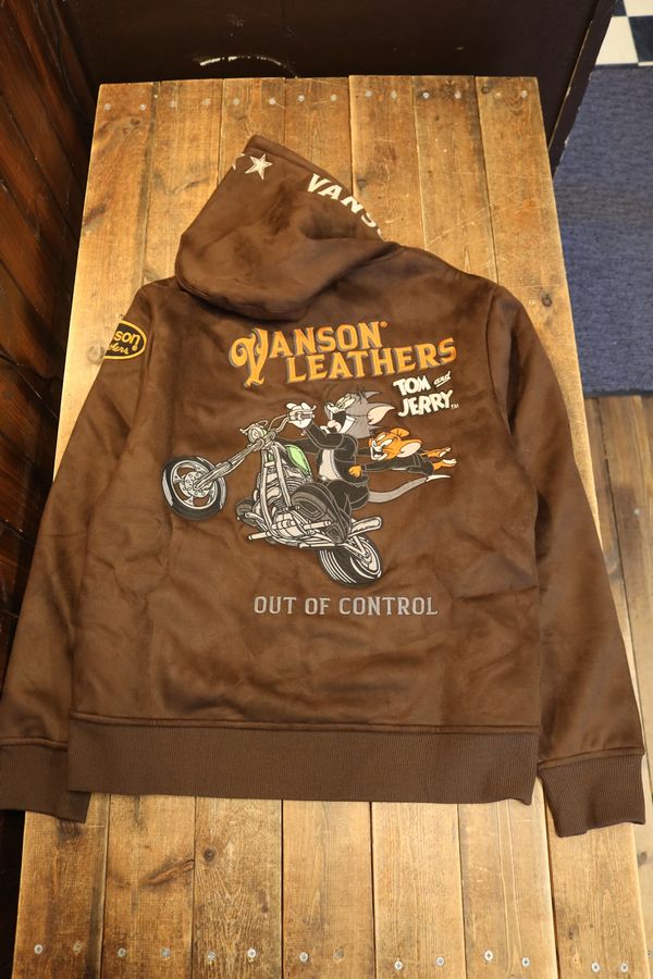VANSON×Tom and Jerry トムとジェリー TJV-2611 ボンディングパーカー