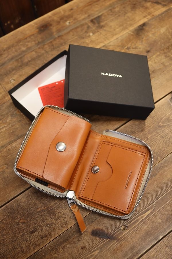 KADOYA �����ɥ䡡SADDLE ZIP WALLET�����ɥ른�åץ�����åȡ��쥶��������åȡ����ۡ�
