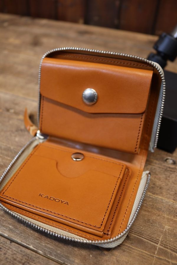 KADOYA �����ɥ䡡SADDLE ZIP WALLET�����ɥ른�åץ�����åȡ��쥶��������åȡ����ۡ�