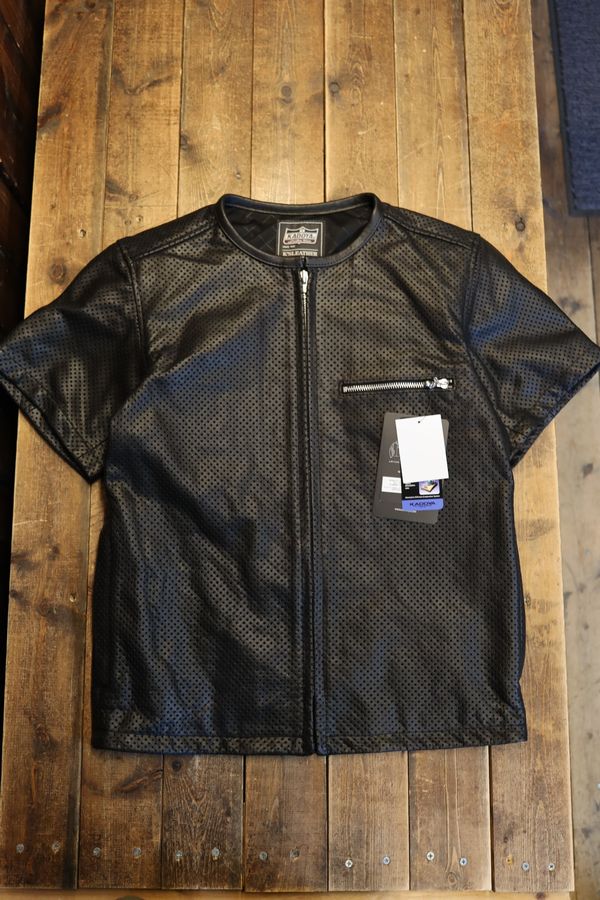 KADOYA(���ɥ�)��K'S LEATHER&K'S PRODUCT��PL-LEATHER TEE �ѥ���󥰥쥶��TEE����TEE���֥�å�
