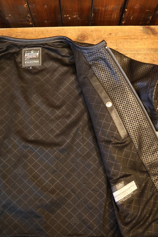 KADOYA(���ɥ�)��K'S LEATHER&K'S PRODUCT��PL-LEATHER TEE �ѥ���󥰥쥶��TEE����TEE���֥�å�