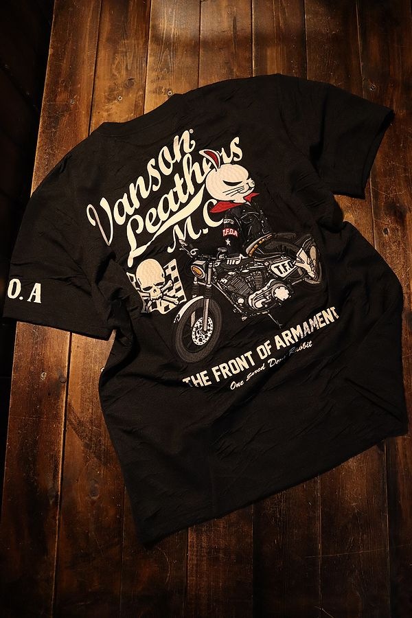 VANSON×CROWS×WORST 武装戦線 コラボ CRV-2206 ふくれJQD半袖Tee