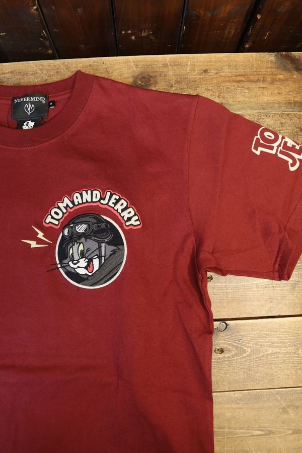 NEVERMIND��Tom and Jerry���ȥ�ȥ����꡼����ܡ�TJN-2605 ŷ��ȾµTee���ɽ����Х�����T����ġ��磻��