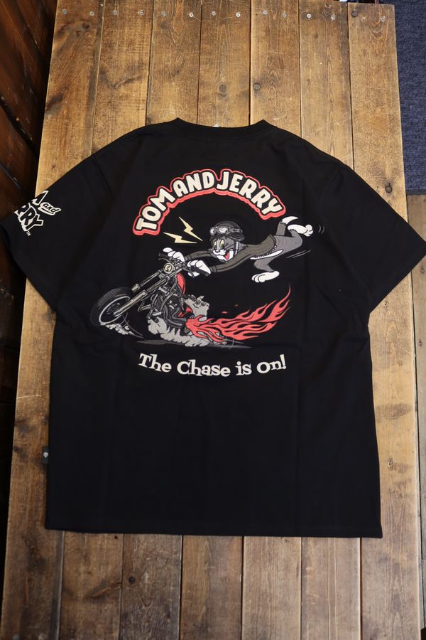 NEVERMIND��Tom and Jerry���ȥ�ȥ����꡼����ܡ�TJN-2605 ŷ��ȾµTee���ɽ����Х�����T����ġ��֥�å�