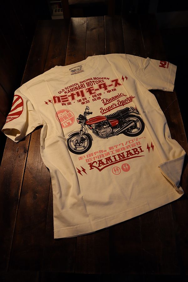 エフ商会 カミナリ KMT-226 バブ CB250T CB400T ホークⅡ Tシャツ オフ