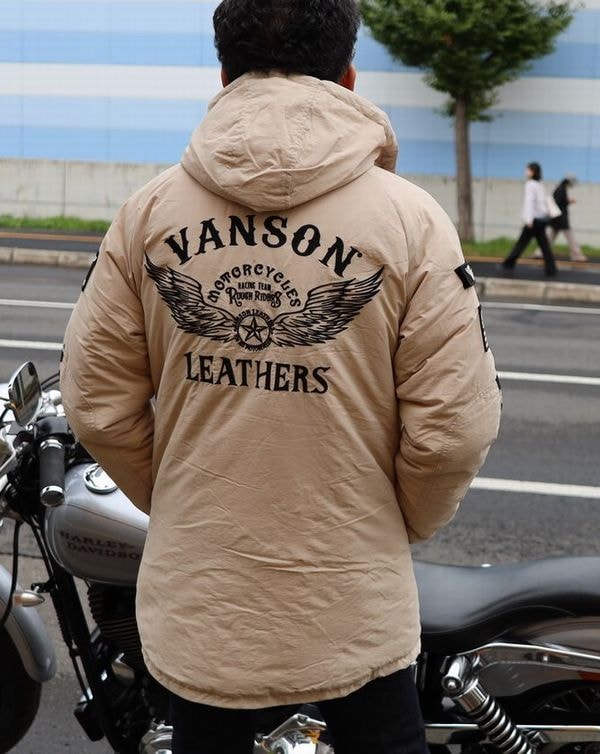 vanson ベージュジャケット Mサイズ Amazon.co.jp: [バンソン] カジュアルウエア ナイロンジャケット