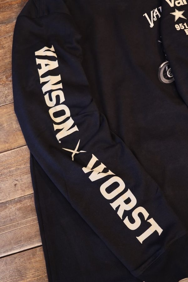 VANSON��CROWS��WORST �������� ����� CRV-2506 ŷ������Tee���ǥ���ӥåȡ��ϥ졼�����ݡ��ĥ��������֥�å�