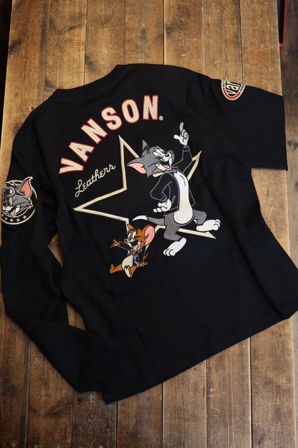 VANSON��Tom and Jerry���ȥ�ȥ����꡼��TJV-2532����󥹥���ŷ��ĹµTee���֥�å�