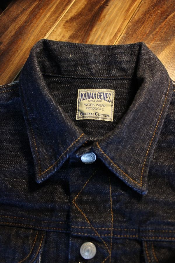 KOJIMA GENES�����祸���󥺡�RNB-2009��4POCKET SHIRT DICE WEAVE DENIM