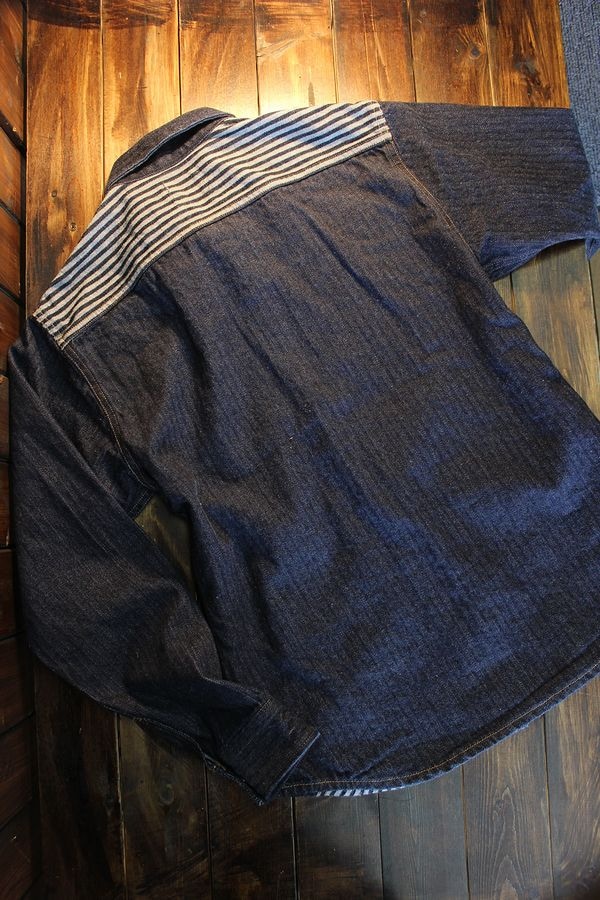 KOJIMA GENES�����祸���󥺡�RNB-2009��4POCKET SHIRT DICE WEAVE DENIM