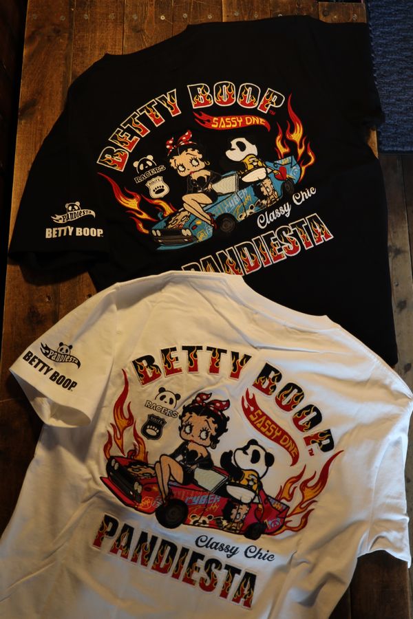 PANDIESTA��BETTY BOOP���ѥ�ǥ��������ߥ٥ƥ���526601A �����֥饤��BBETTY Tee���֥�å�