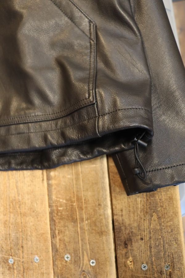 KADOYA(���ɥ�)��K'S LEATHER&K'S PRODUCT��HALF ZIP RIDERS���ϡ��ե��åץ饤���������ץ롡�磻�ɥ��륨�åȡ������ȥ�����֥�å�