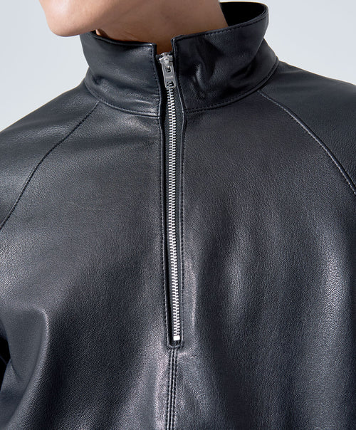 KADOYA(���ɥ�)��K'S LEATHER&K'S PRODUCT��HALF ZIP RIDERS���ϡ��ե��åץ饤���������ץ롡�磻�ɥ��륨�åȡ������ȥ�����֥�å�