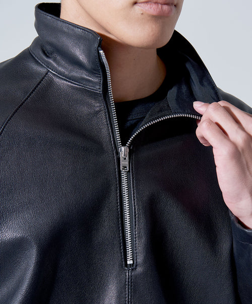 KADOYA(���ɥ�)��K'S LEATHER&K'S PRODUCT��HALF ZIP RIDERS���ϡ��ե��åץ饤���������ץ롡�磻�ɥ��륨�åȡ������ȥ�����֥�å�