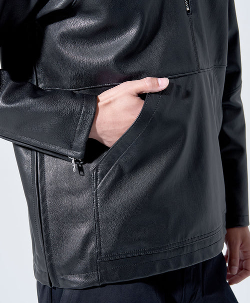 KADOYA(���ɥ�)��K'S LEATHER&K'S PRODUCT��HALF ZIP RIDERS���ϡ��ե��åץ饤���������ץ롡�磻�ɥ��륨�åȡ������ȥ�����֥�å�