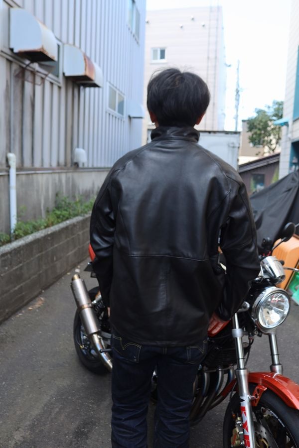 KADOYA(���ɥ�)��K'S LEATHER&K'S PRODUCT��HALF ZIP RIDERS���ϡ��ե��åץ饤���������ץ롡�磻�ɥ��륨�åȡ������ȥ�����֥�å�