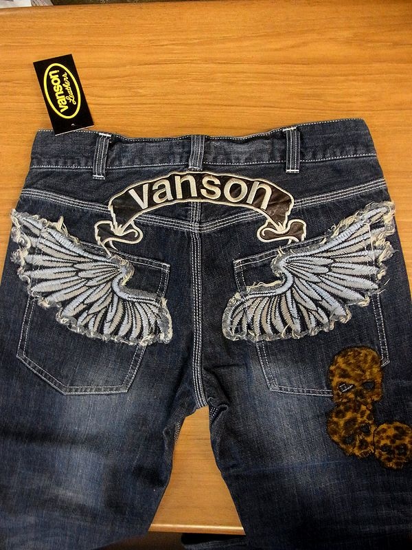 Vanson Leathers バンソン デニムパンツ ジーンズ 刺繍 W30 楽天市場】VANSON ばんそん クロススカル 刺繍 デニム パンツ