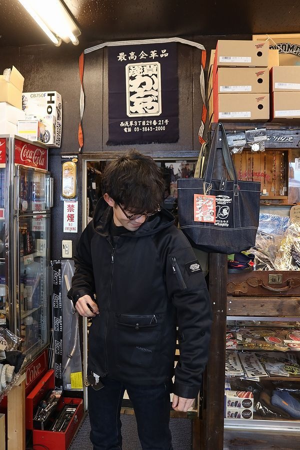 ���ɥ�(KADOYA)��K'S LEATHER&K'S PRODUCT RAFALE PARKA ��ե�����ѡ����� �֥�å�