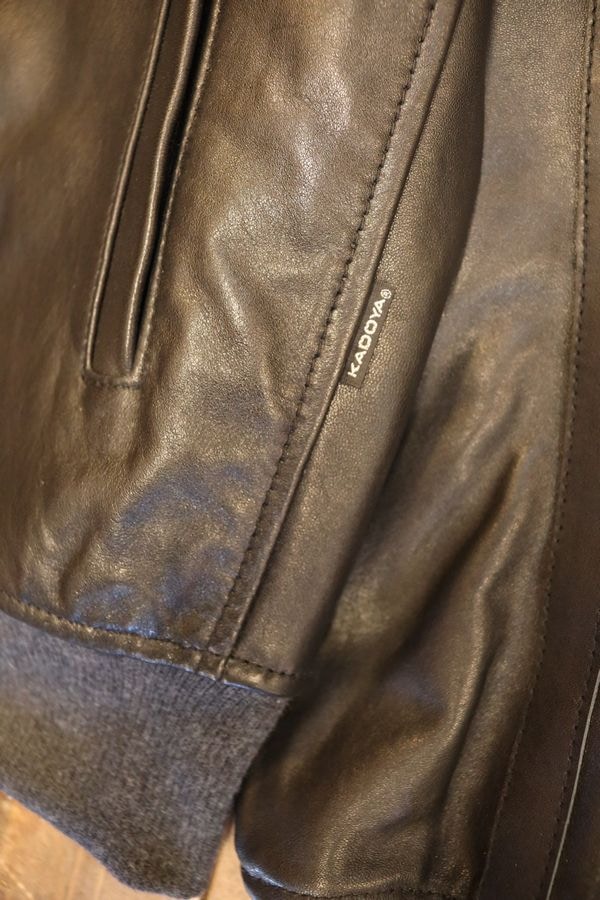 KADOYA(���ɥ�)��K'S LEATHER&K'S PRODUCT��LEATHER JERSEY���쥶�����㡼�����֥�å�/�֥�å�