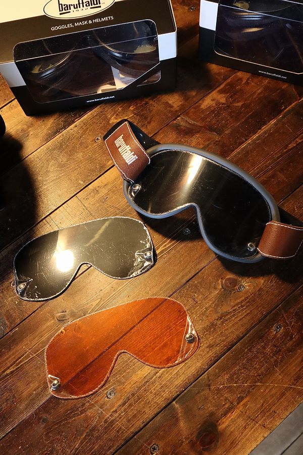 バルファルディー バイクゴーグル ブラウン色 新品同様 バルファルディー バイクゴーグル ブラウン色 新品同様 baruffaldi JTT