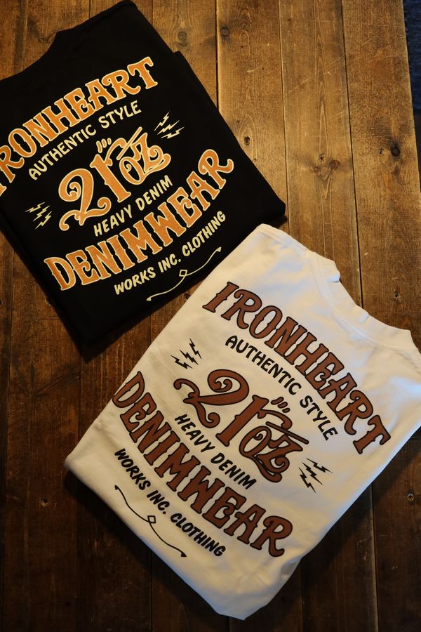 IRON HEART����������ϡ��ȡ�IHT-2603 7.5oz�إӡ��ܥǥ��ץ���T�����(denimwear��)���֥�å�