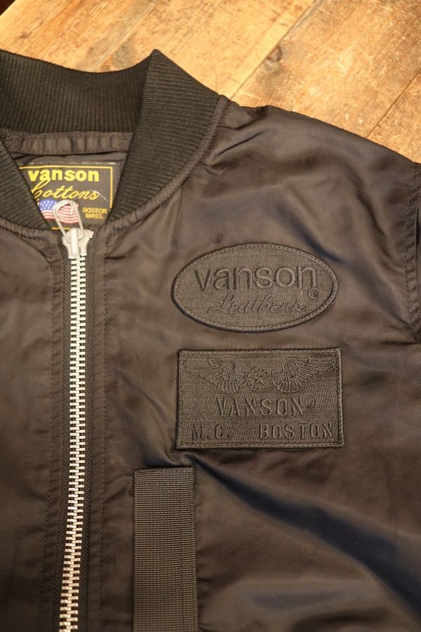 VANSON�Х󥽥�NVJK-2506��MA-1����󥹥������ե饤�ȥ��㥱�åȡ��֥�å�B