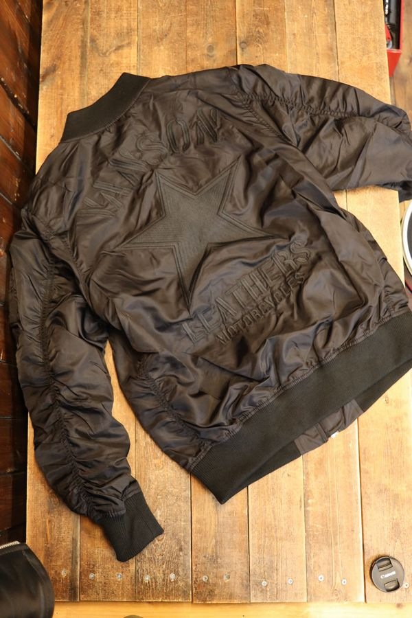 VANSON�Х󥽥�NVJK-2506��MA-1����󥹥������ե饤�ȥ��㥱�åȡ��֥�å�B