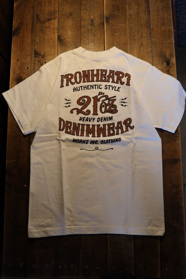 IRON HEART����������ϡ��ȡ�IHT-2603 7.5oz�إӡ��ܥǥ��ץ���T�����(denimwear��)���ۥ磻��