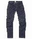 カドヤ(KADOYA)　K'S LEATHER & K'S PRODUCT　KJ-SCR　国産ライディングデニムパンツ　ネイビー×ブラウン