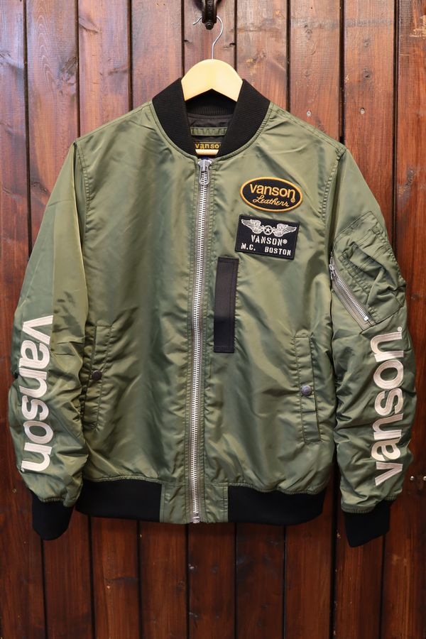 VANSON�Х󥽥�NVJK-2506��MA-1����󥹥������ե饤�ȥ��㥱�åȡ�V�����꡼��