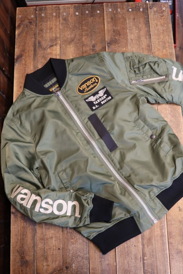 VANSON�Х󥽥�NVJK-2506��MA-1����󥹥������ե饤�ȥ��㥱�åȡ�V�����꡼��