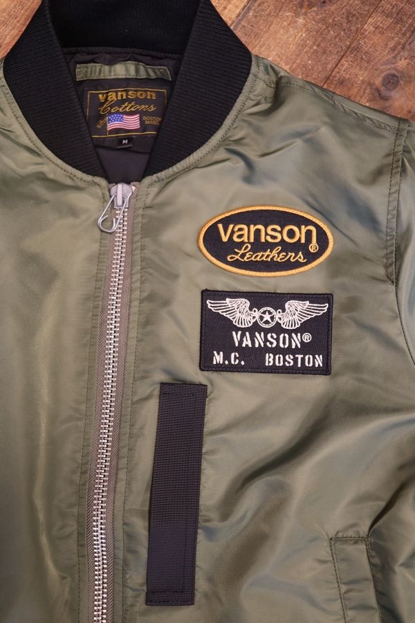 VANSON�Х󥽥�NVJK-2506��MA-1����󥹥������ե饤�ȥ��㥱�åȡ�V�����꡼��