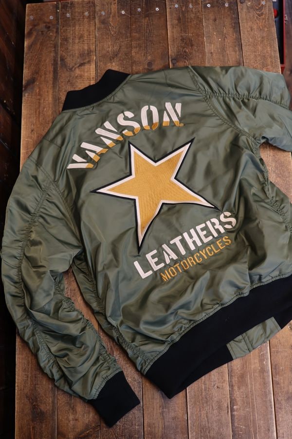 VANSON�Х󥽥�NVJK-2506��MA-1����󥹥������ե饤�ȥ��㥱�åȡ�V�����꡼��