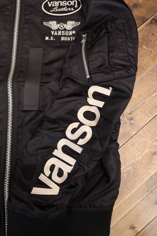 VANSON�Х󥽥�NVJK-2506��MA-1����󥹥������ե饤�ȥ��㥱�åȡ��֥�å�A