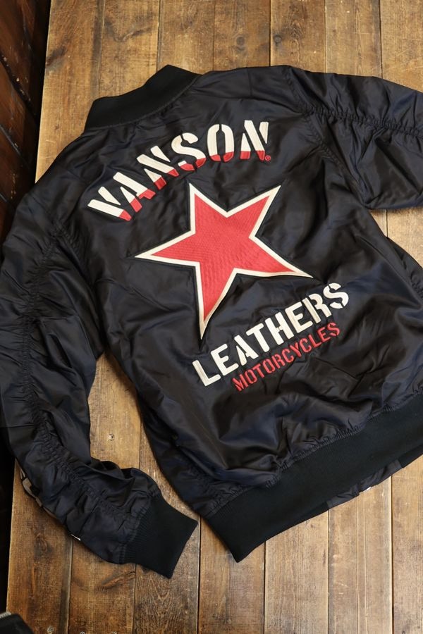 VANSON�Х󥽥�NVJK-2506��MA-1����󥹥������ե饤�ȥ��㥱�åȡ��֥�å�A